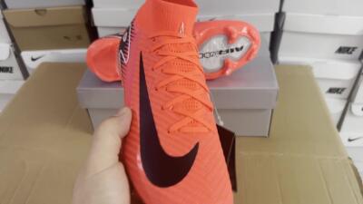 Women's Nike Air Zoom Mercurial Superfly 10 Elite FG Firm Ground High-Tops Football Boots - Red/Black/White