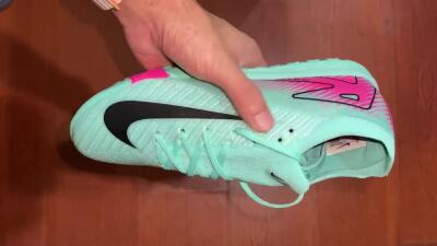 Unisex Nike Air Zoom Mercurial Vapor 16 Elite TF Artificial Turf Low-Tops Football Shoes - Green/Pink/Black