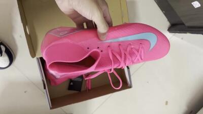 Men's Nike Air Zoom Mercurial Superfly 16 Elite FG Firm Ground High-Tops Football Boots - Pink/Mint