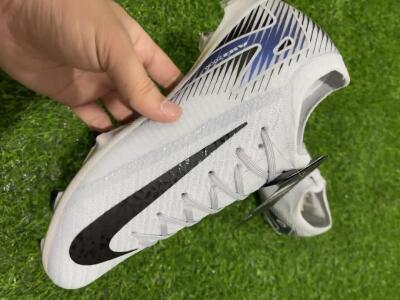 Men's Nike Air Zoom Mercurial Vapor 16 Elite FG Firm Ground Low-Tops Football Boots - White/Black/Blue/Gold