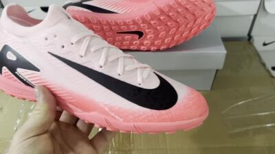 Men's Nike Air Zoom Mercurial Vapor 16 Elite TF Artificial Turf Low-Tops Football Shoes - Pink/White