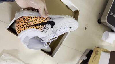 Men's Nike Phantom Luna Elite TF Artificial Turf High-Tops Football Shoes - Grey/Black/Leopard