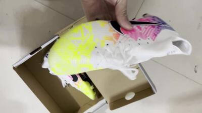 Men's Nike Mercurial Superfly 7 Elite FG Firm Ground High-Tops Football Boots - Yellow/Pink/Blue