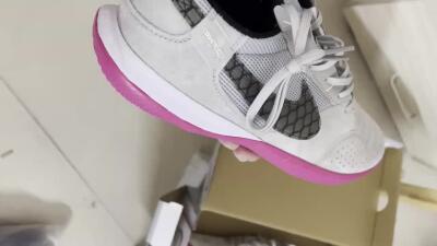 Men's Nike Street Gato IC Indoor & Futsal Low-Tops Football Shoes - Grey/Black/Pink