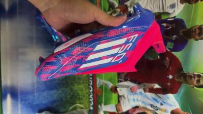 Unisex Adidas F50+ Lightstrike Pro Laceless FG Firm Ground Low-Tops Football Boots - Pink/Blue/White