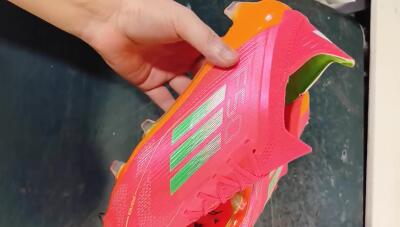Men's Adidas F50 Elite FG Firm Ground Low-Tops Football Boots - Pink/Yellow/Orange