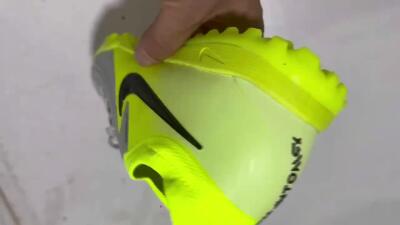 Men's Nike Phantom GX 2 Elite TF Artificial Turf Low-Tops Football Shoes - Grey/Yellow/Black