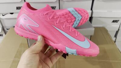 Men's Nike Air Zoom Mercurial Vapor 16 Elite TF Artificial Turf Low-Tops Football Shoes - Pink/Red/Jade