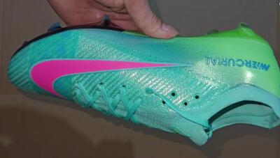 Men's Nike Air Zoom Mercurial Vapor 16 Elite FG Firm Ground Low-Tops Football Boots - Jade/Pink/Yellow