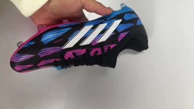Men's Adidas Copa Pure 2 FG Firm Ground Low-Tops Football Boots - Black/Pink/Blue