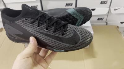 Unisex Nike Air Zoom Mercurial Vapor 16 Elite TF Artificial Turf Low-Tops Football Shoes - Black/Blue/Grey