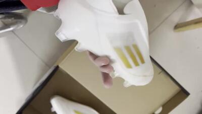 Unisex Adidas F50 Elite Laceless FG Firm Ground Low-Tops Football Boots - White/Gold