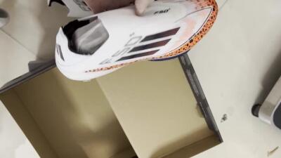 Unisex Adidas F50+ Lightstrike Pro Laceless FG Firm Ground Low-Tops Football Boots - White/Leopard/Black