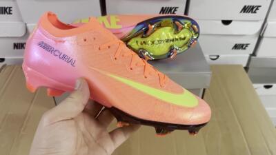 Men's Nike Air Zoom Mercurial Vapor 16 Elite FG Firm Ground Low-Tops Football Boots - Orange/Yellow/Black