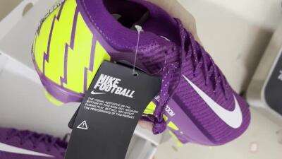 Unisex Nike Air Zoom Mercurial Vapor 16 Elite FG Firm Ground Low-Tops Football Boots - Purple/White/Yellow/Brown