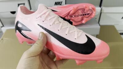 Unisex Nike Air Zoom Mercurial Vapor 16 Elite FG Firm Ground Low-Tops Football Boots - Pink/Red/Black