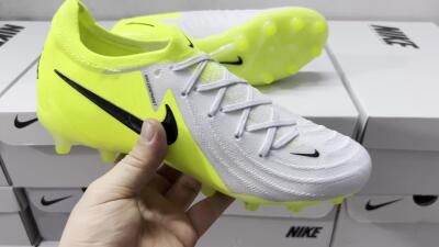 Men's Nike Phantom Luna Elite Artificial Grass Low-Tops Football Boots - Yellow/Grey/Black