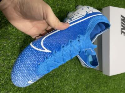 Men's Nike Mercurial Vapor 13 Elite FG Firm Ground Low-Tops Football Boots - Blue/White