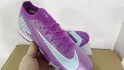 Unisex Nike Air Zoom Mercurial Vapor 16 Elite TF Artificial Turf Low-Tops Football Shoes - Purple/Jade/White