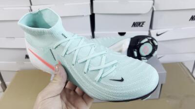 Men's Nike Phantom Luna Elite FG Firm Ground High-Tops Football Boots - Jade/Red/White