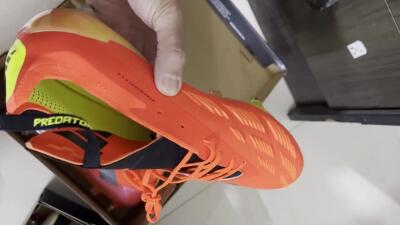 Men's Adidas Predator Elite Foldover Tongue SG Soft Ground Low-Tops Football Boots - Red/Black/Yellow