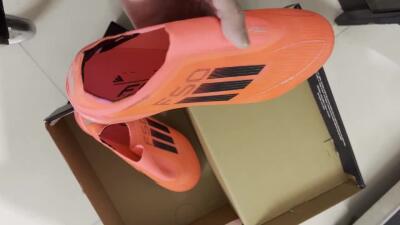 Men's Adidas F50 Elite Laceless FG Firm Ground Low-Tops Football Boots - Red/Black