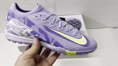 Unisex Nike Air Zoom Mercurial Vapor 16 Elite TF Artificial Turf Low-Tops Football Shoes - Purple/Yellow/White