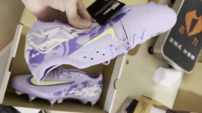 Men's Nike Air Zoom Mercurial Vapor 16 Elite SG Soft Ground Low-Tops Football Boots - Purple/Yellow/White