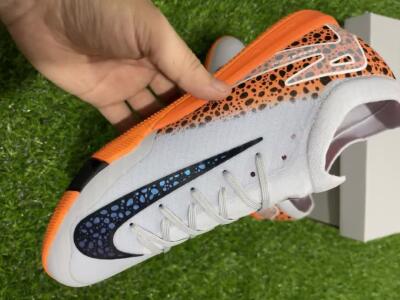 Unisex Nike Air Zoom Mercurial Vapor 16 Elite IC Indoor & Futsal Low-Tops Football Shoes - White/Black/Leopard