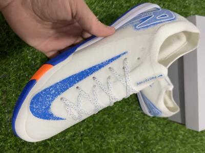 Unisex Nike Air Zoom Mercurial Vapor 16 Elite IC Indoor & Futsal Low-Tops Football Shoes - White/Blue/Orange