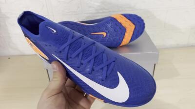 Unisex Nike Air Zoom Mercurial Vapor 16 Elite TF Artificial Turf Low-Tops Football Shoes - Blue/White/Orange