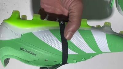 Men's Adidas Predator Elite Foldover Tongue FG Firm Ground Low-Tops Football Boots - Green/White/Black