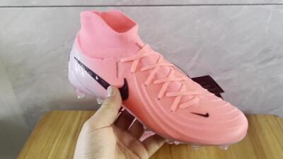 Men's Nike Phantom Luna Elite AG Artificial Grass High-Tops Football Boots - Pink/Black