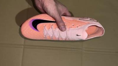 Unisex Nike Air Zoom Mercurial Vapor 16 Elite FG Firm Ground Low-Tops Football Boots - Pink/Black/Purple