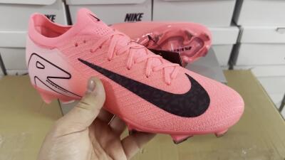 Unisex Nike Air Zoom Mercurial Vapor 16 Elite FG Firm Ground Low-Tops Football Boots - Red/Black/Pink