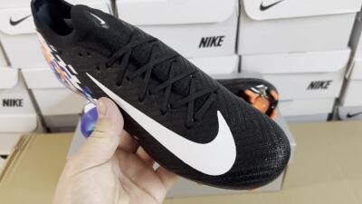 Unisex Nike Air Zoom Mercurial Vapor 16 Elite FG Firm Ground Low-Tops Football Boots - Black/Blue/Orange