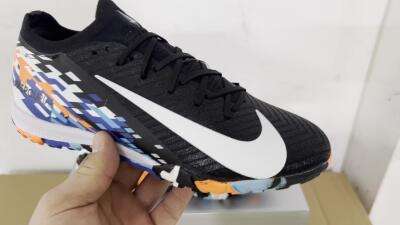 Unisex Nike Air Zoom Mercurial Vapor 16 Elite TF Artificial Turf Low-Tops Football Shoes - Black/Blue/Orange