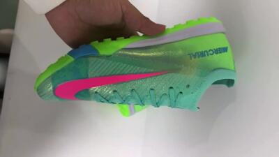 Men's Nike Air Zoom Mercurial Vapor 16 Elite TF Artificial Turf Low-Tops Football Shoes - Jade/Pink/White