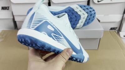 Unisex Nike Air Zoom Mercurial Vapor 16 Elite TF Artificial Turf Low-Tops Football Shoes - Jade/Blue/White