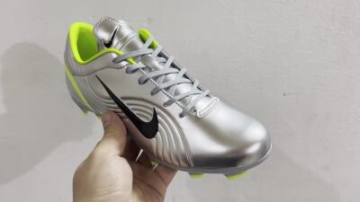 Unisex Nike Zoom Mercurial Vapor 1 Rgn SE FG Firm Ground Low-Tops Football Boots - Silver/Black/Yellow