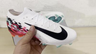 Unisex Nike Air Zoom Mercurial Vapor 16 Elite FG Firm Ground Low-Tops Football Boots - White/Black/Red