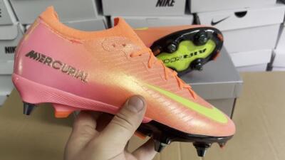 Men's Nike Air Zoom Mercurial Vapor 16 Elite SG Soft Ground Low-Tops Football Boots - Red/Yellow/Black