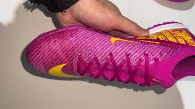 Unisex Nike Air Zoom Mercurial Vapor 16 Elite TF Artificial Turf Low-Tops Football Shoes - Purple/Yellow/White