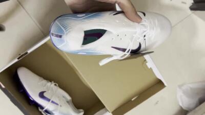 Unisex Nike Air Zoom Mercurial Vapor 16 Elite FG Firm Ground Low-Tops Football Boots - White/Purple/Pink/Jade