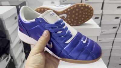 Unisex Nike Total 90 II TF Artificial Turf Low-Tops Football Shoes - Blue/White/Brown