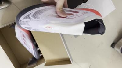 Men's Adidas F50 Elite Laceless SG Soft Ground Low-Tops Football Boots - White/Silver/Red/Black