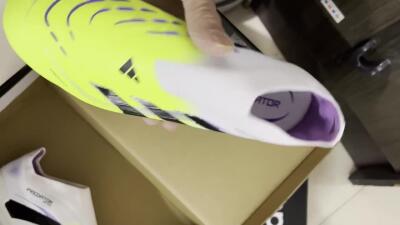 Unisex Adidas Predator Elite 25 Laceless FG Firm Ground Low-Tops Football Boots - Yellow/Black/White