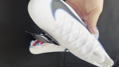 Men's Nike Air Zoom Mercurial Vapor 16 Elite FG Firm Ground Low-Tops Football Boots - White/Black/Blue/Pink/Yellow