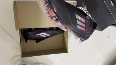 Men's Adidas F50 Elite Laceless FG Firm Ground Low-Tops Football Boots - Black/Silver/Red