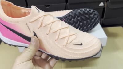 Unisex Nike Phantom GX 2 Elite TF Artificial Turf Low-Tops Football Shoes - Pink/Black